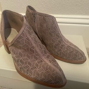 Booties with cut out detail